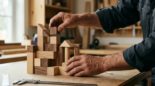 Rappresentazione concettuale della costruzione strategica di un portafoglio d'investimento bilanciato