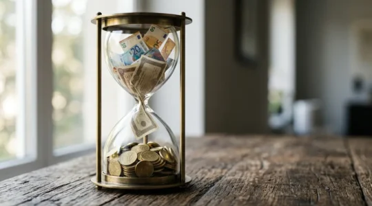 Investitore che pianifica strategia finanziaria a lungo termine con piani individuali di risparmio italiani