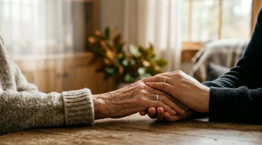 Una famiglia protetta guardando verso il futuro con serenità finanziaria