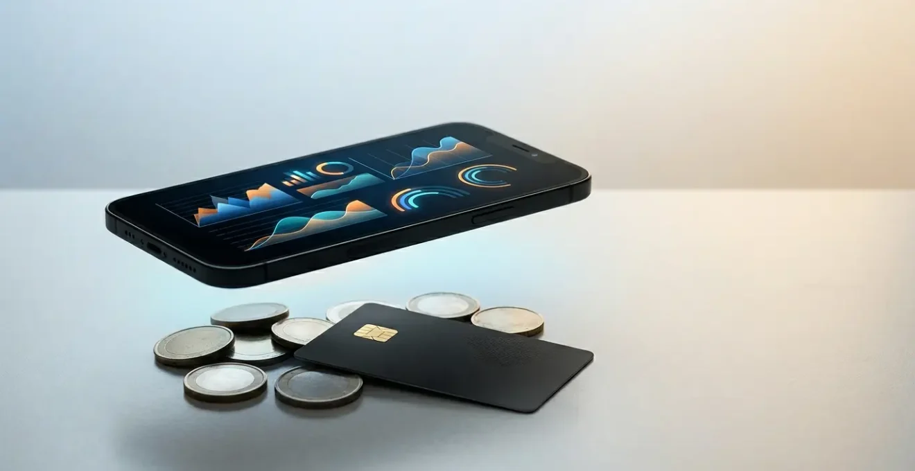 Rappresentazione della tecnologia finanziaria moderna e del risparmio digitale in Italia