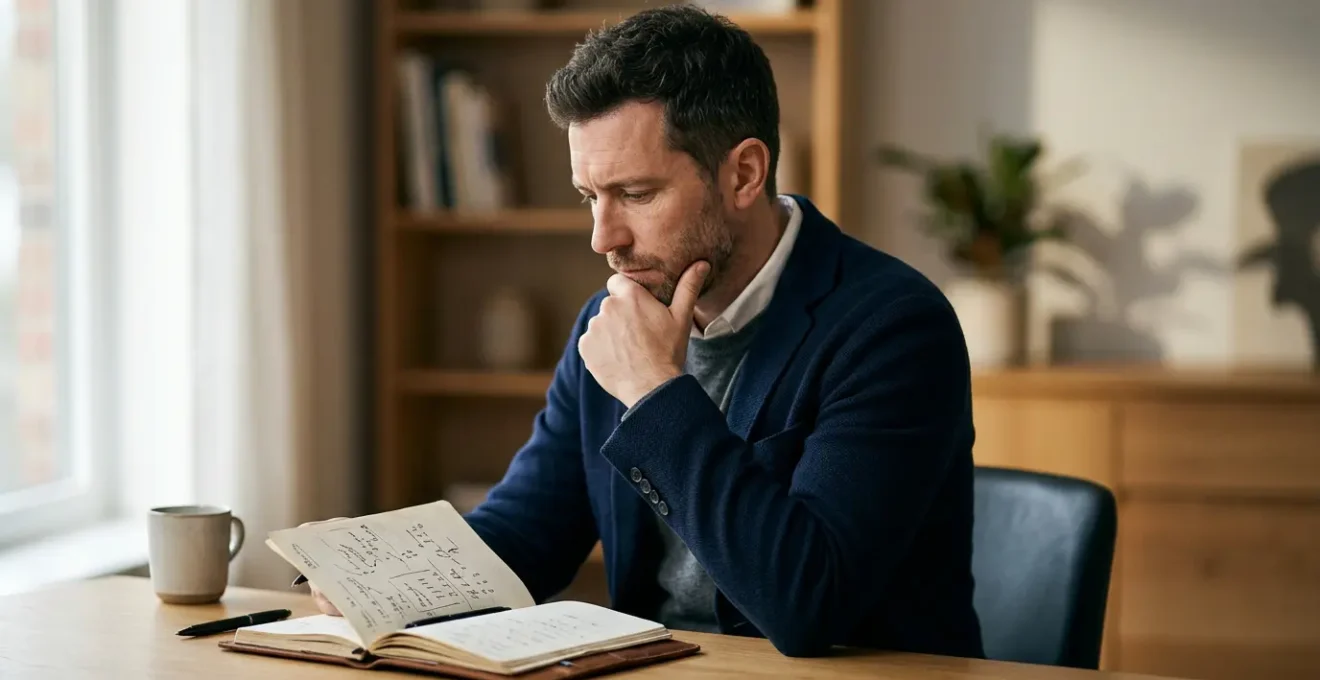 Trader che analizza grafici finanziari con espressione concentrata, rappresentando la sfida del trading retail