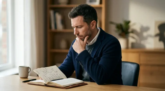 Trader che analizza grafici finanziari con espressione concentrata, rappresentando la sfida del trading retail