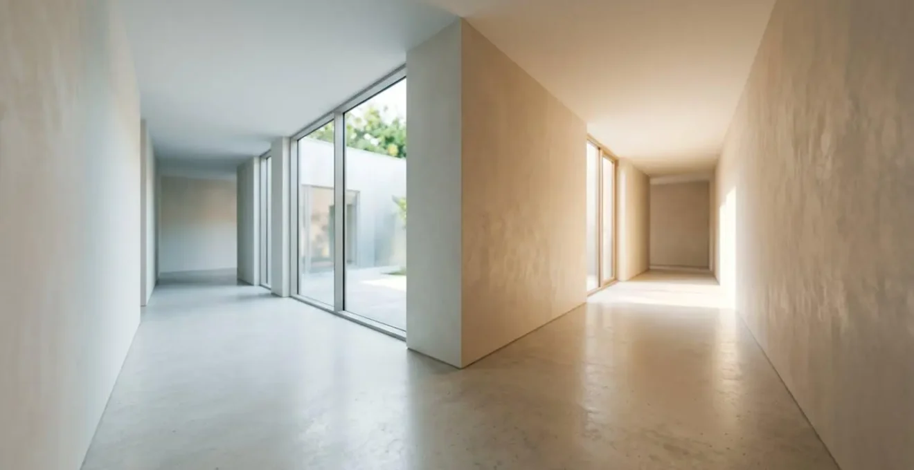 Ambiente minimale che rappresenta il momento di scelta tra riscattare o restituire un bene in leasing